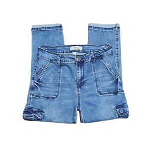 H + H by Harmony & Havoc Cargo Cropped Jeans